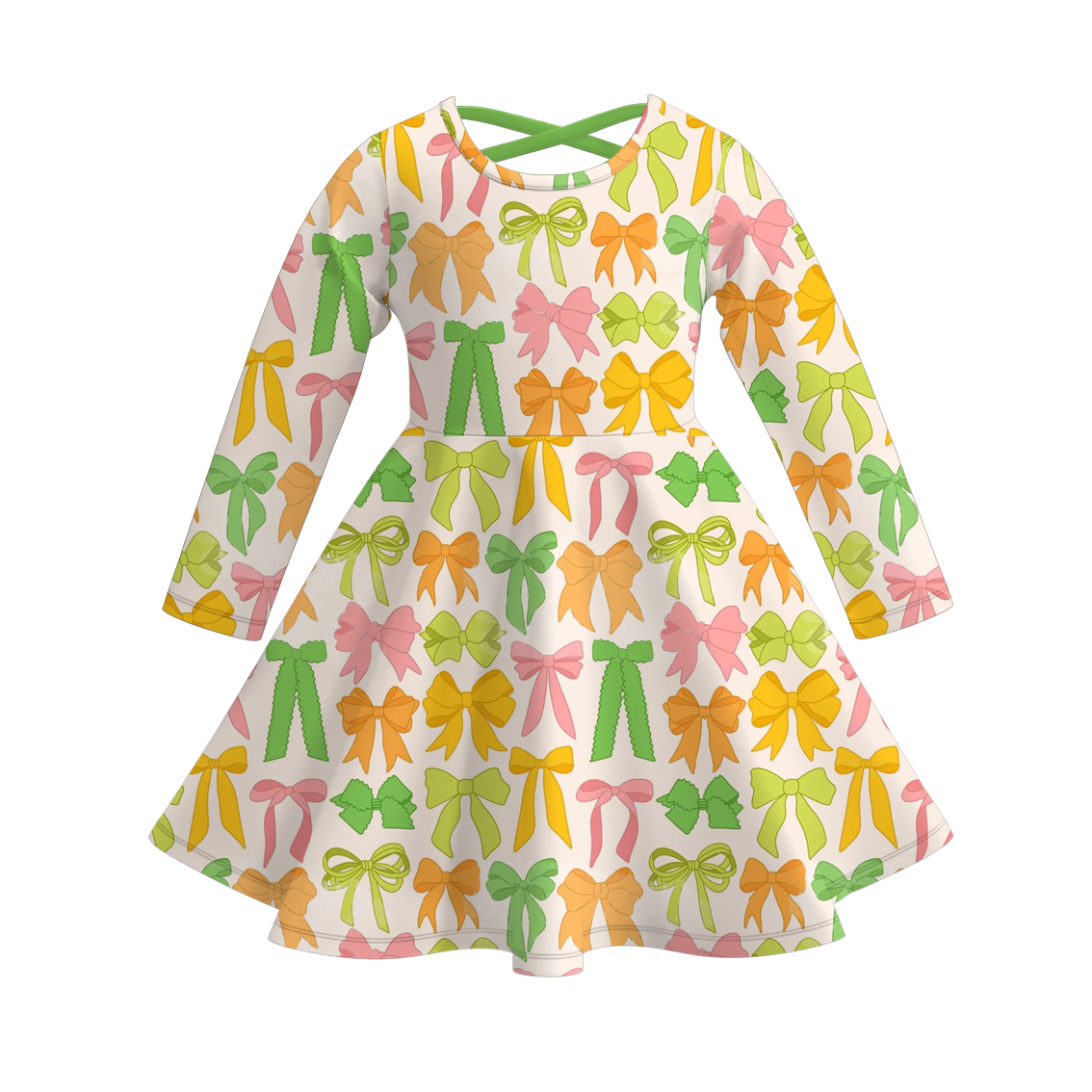 （Pre Order）Girls St.Patrick's Day Shamrock Print Dress