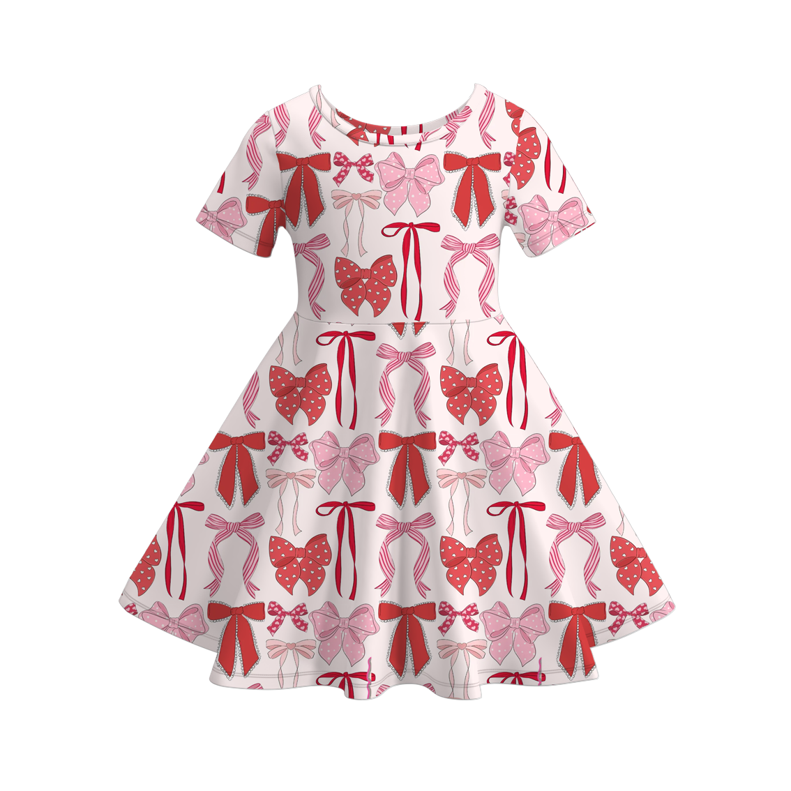 （Pre Order）Girls Valentine's Day Print Dress