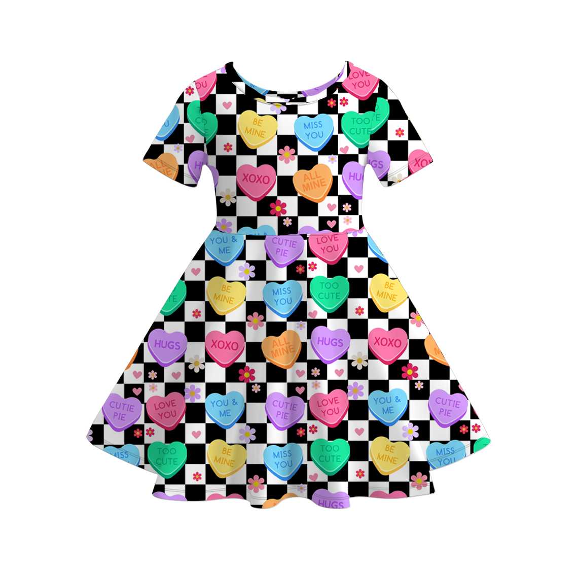 （Pre Order）Girls Valentine's Day Print Dress