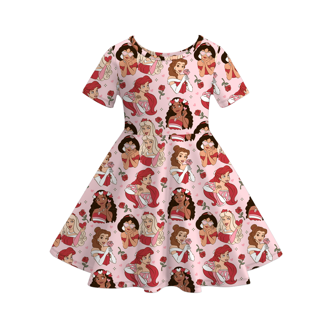 （Pre Order）Girls Valentine's Day Print Dress