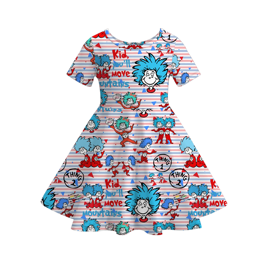 （Pre Order）Girls Spring and Summer DR SEUSS Print Dress