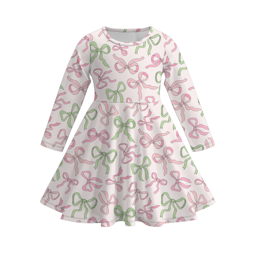 （Pre Order）Girls St.Patrick's Day Shamrock Print Dress