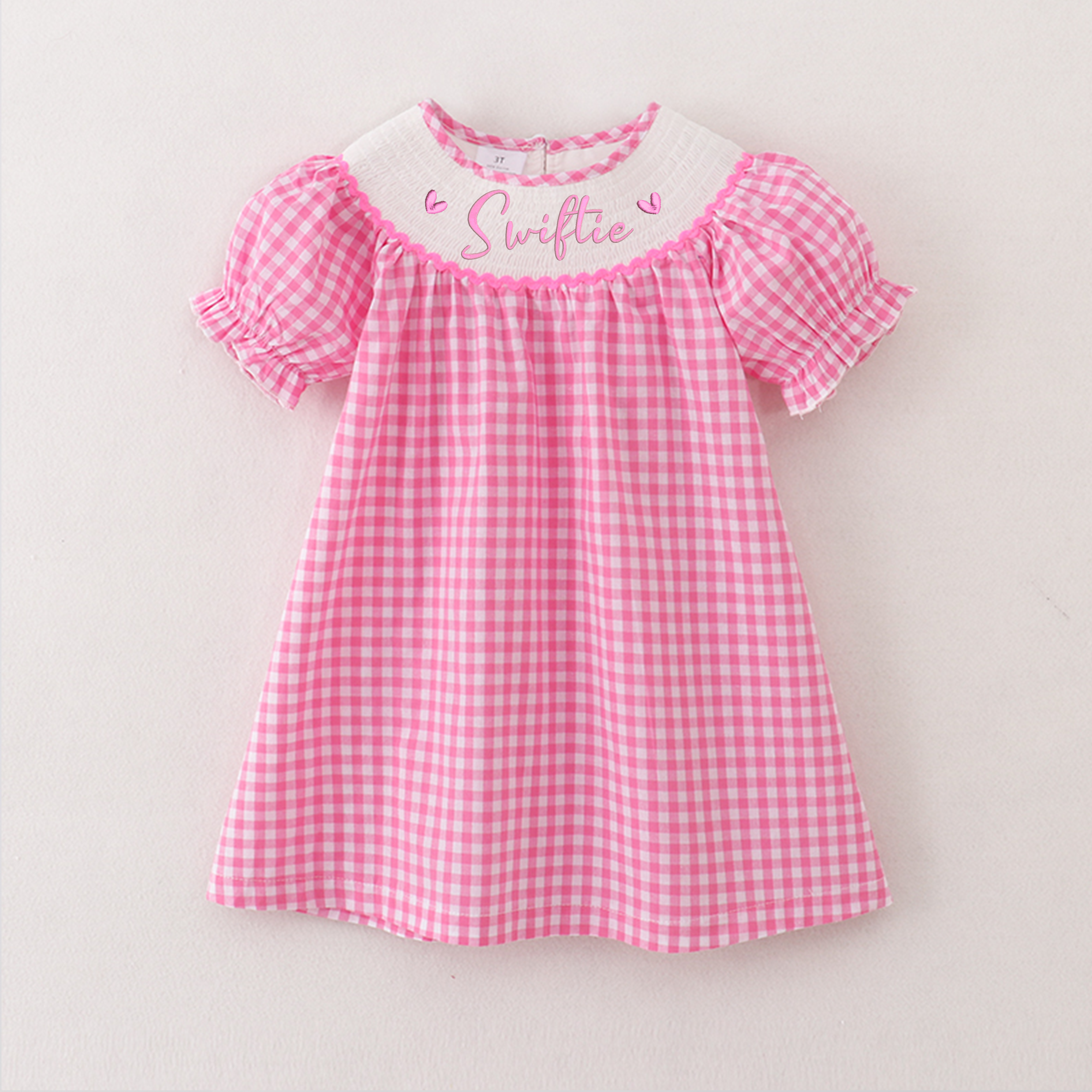 （Pre Order）Girls Spring TS Embroidery Smocked Dress