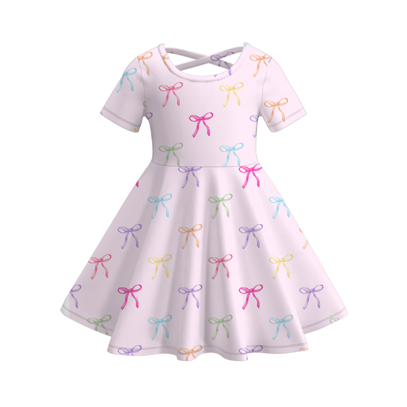 （Pre Order）Girls Spring and Summer Print Dress