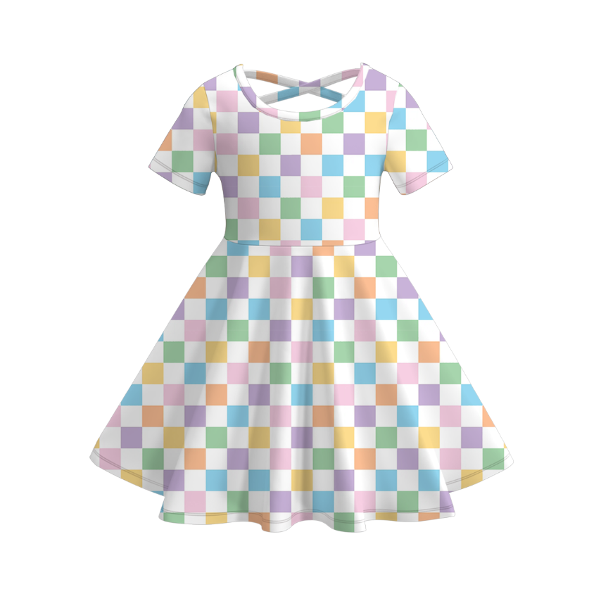 （Pre Order）Girls Spring and Summer Print Dress