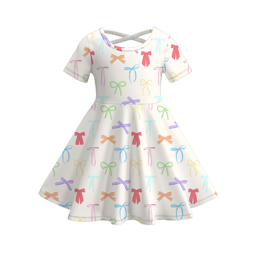 （Pre Order）Girls Spring and Summer Print Dress