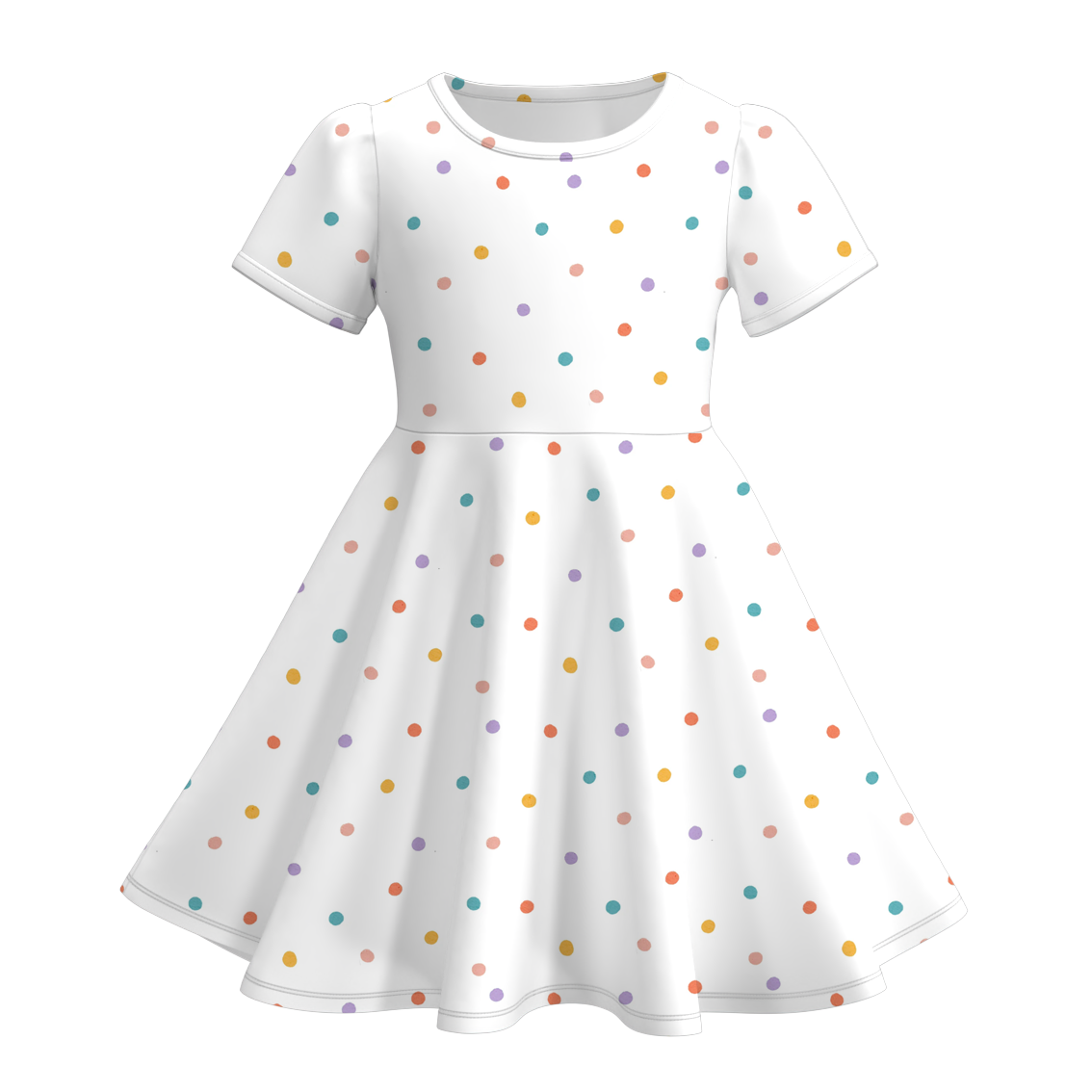 （Pre Order）Girls Spring and Summer Print Dress