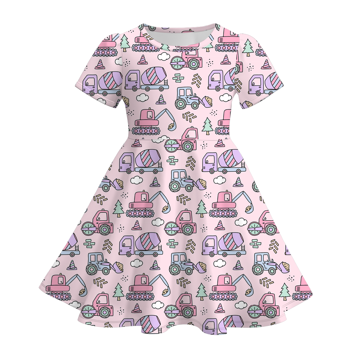 （Pre Order）Girls Spring and Summer Farm Print Dress