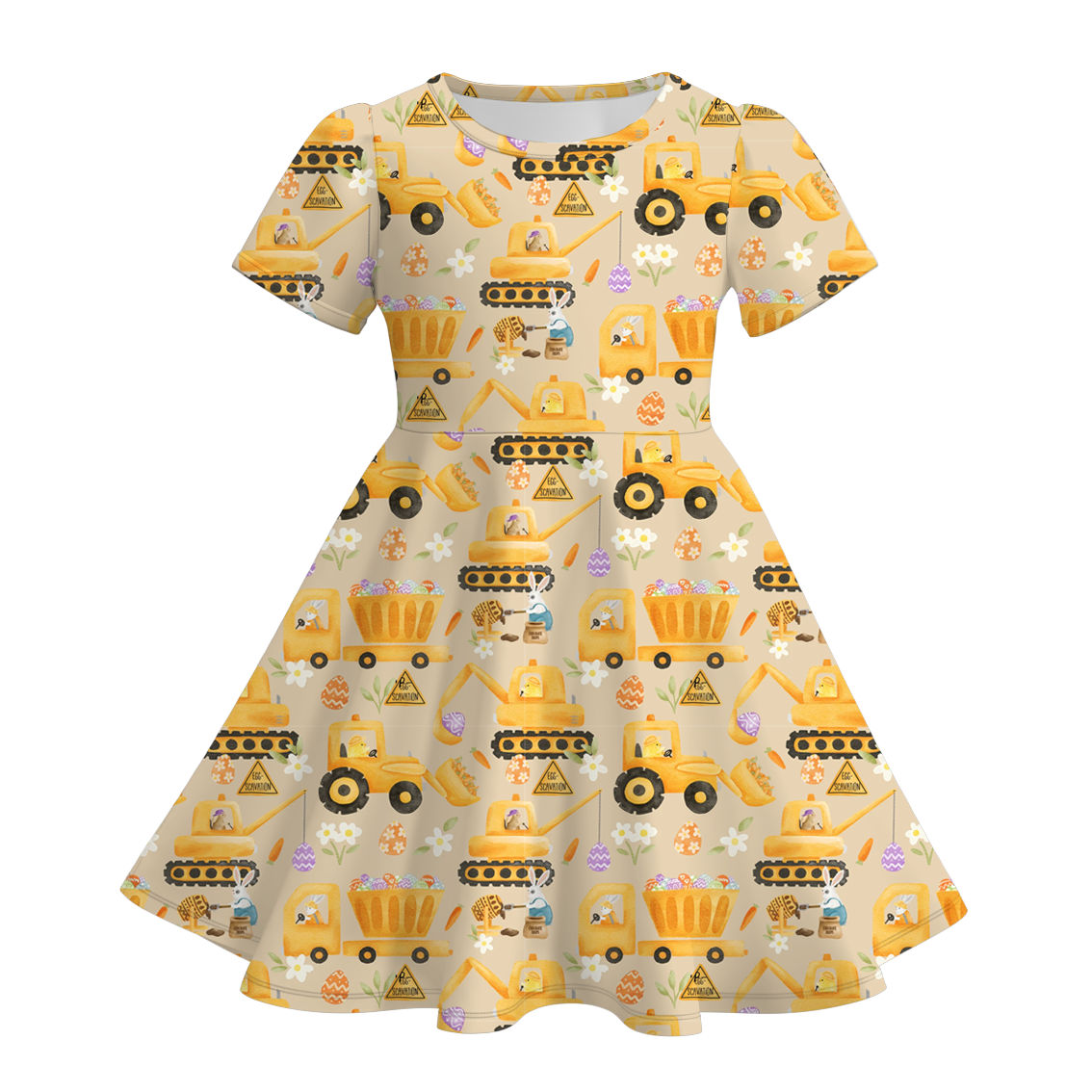 （Pre Order）Girls Spring and Summer Farm Print Dress