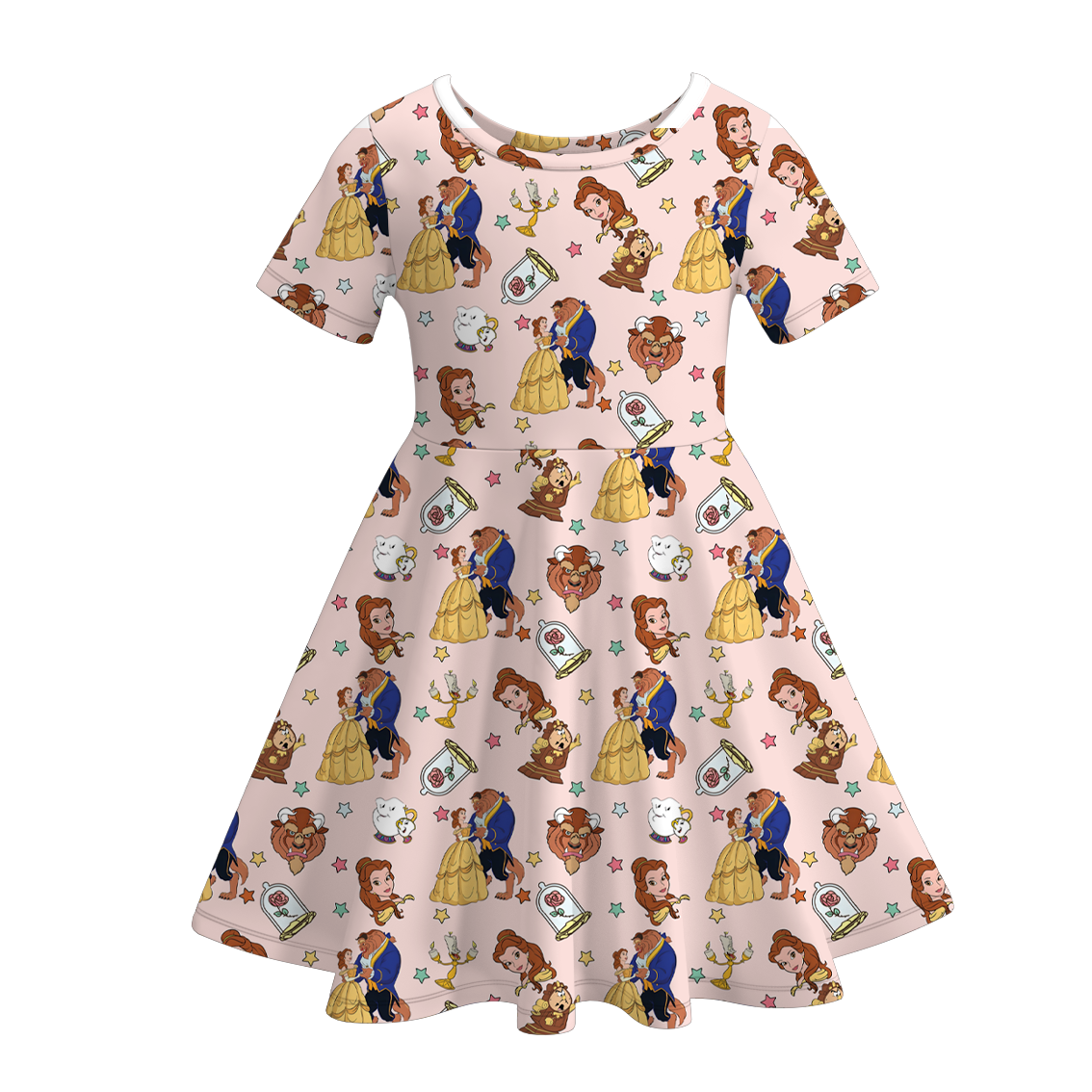 （Pre Order）Girls Spring and Summer Princess Print Dress