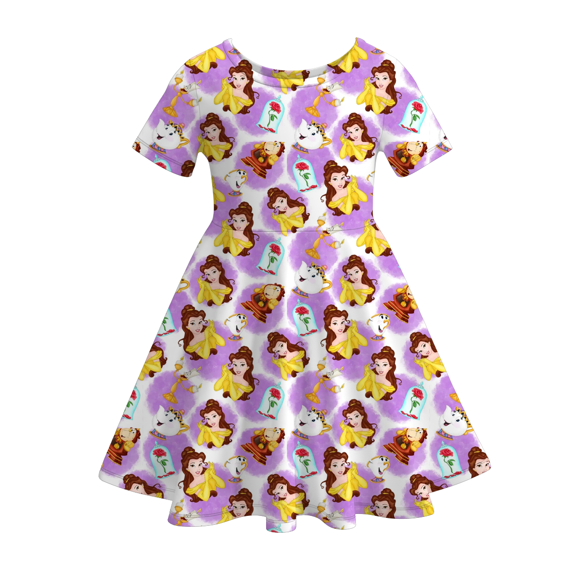 （Pre Order）Girls Spring and Summer Princess Print Dress