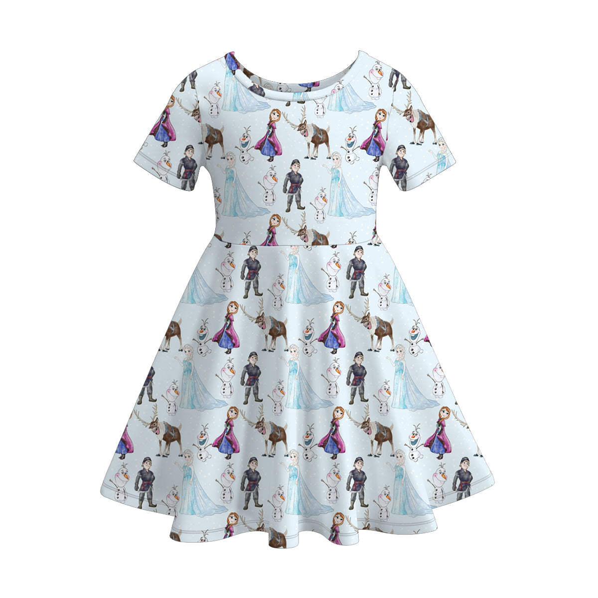 （Pre Order）Girls Spring and Summer Princess Print Dress