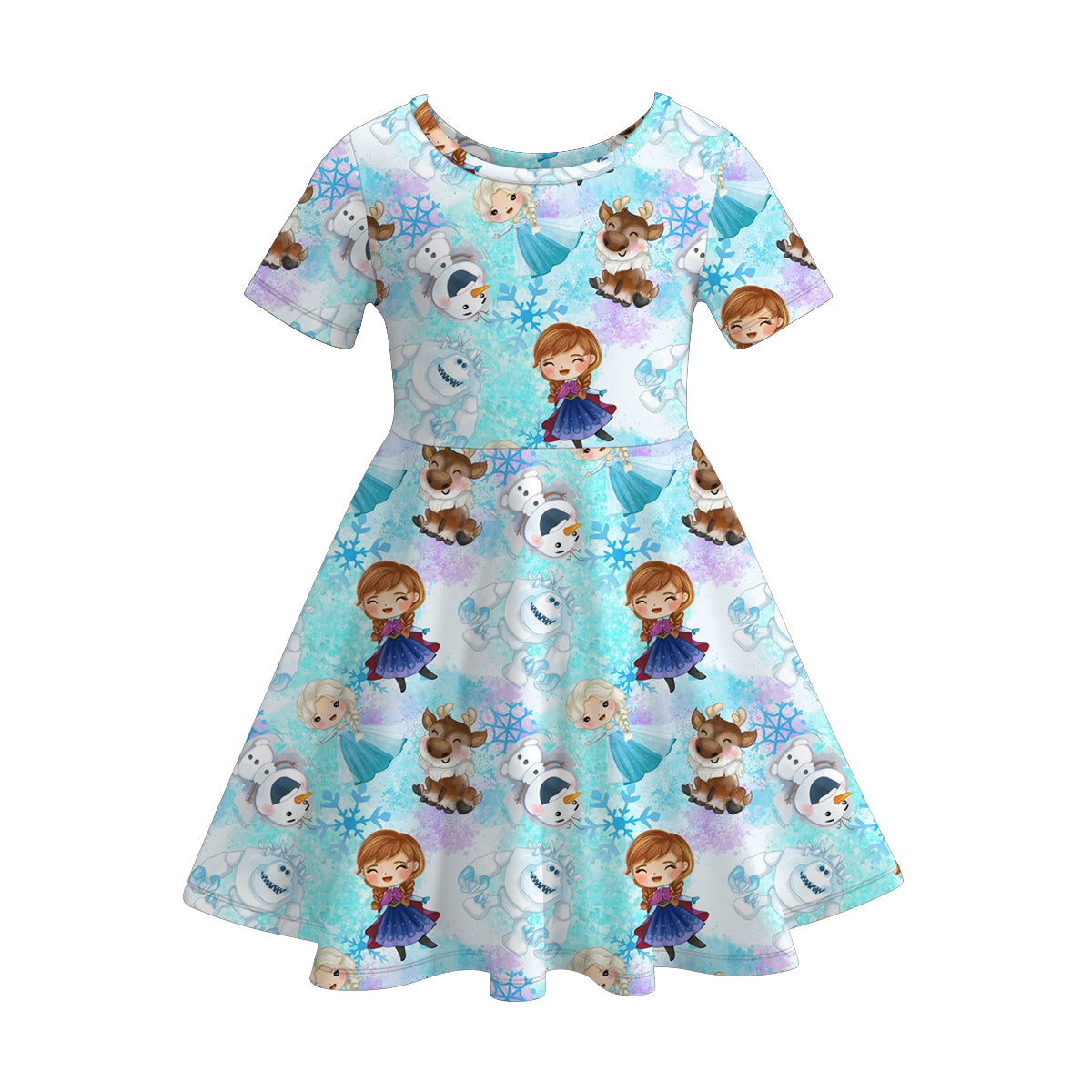 （Pre Order）Girls Spring and Summer Princess Print Dress