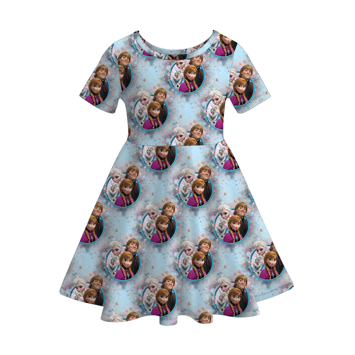 （Pre Order）Girls Spring and Summer Princess Print Dress