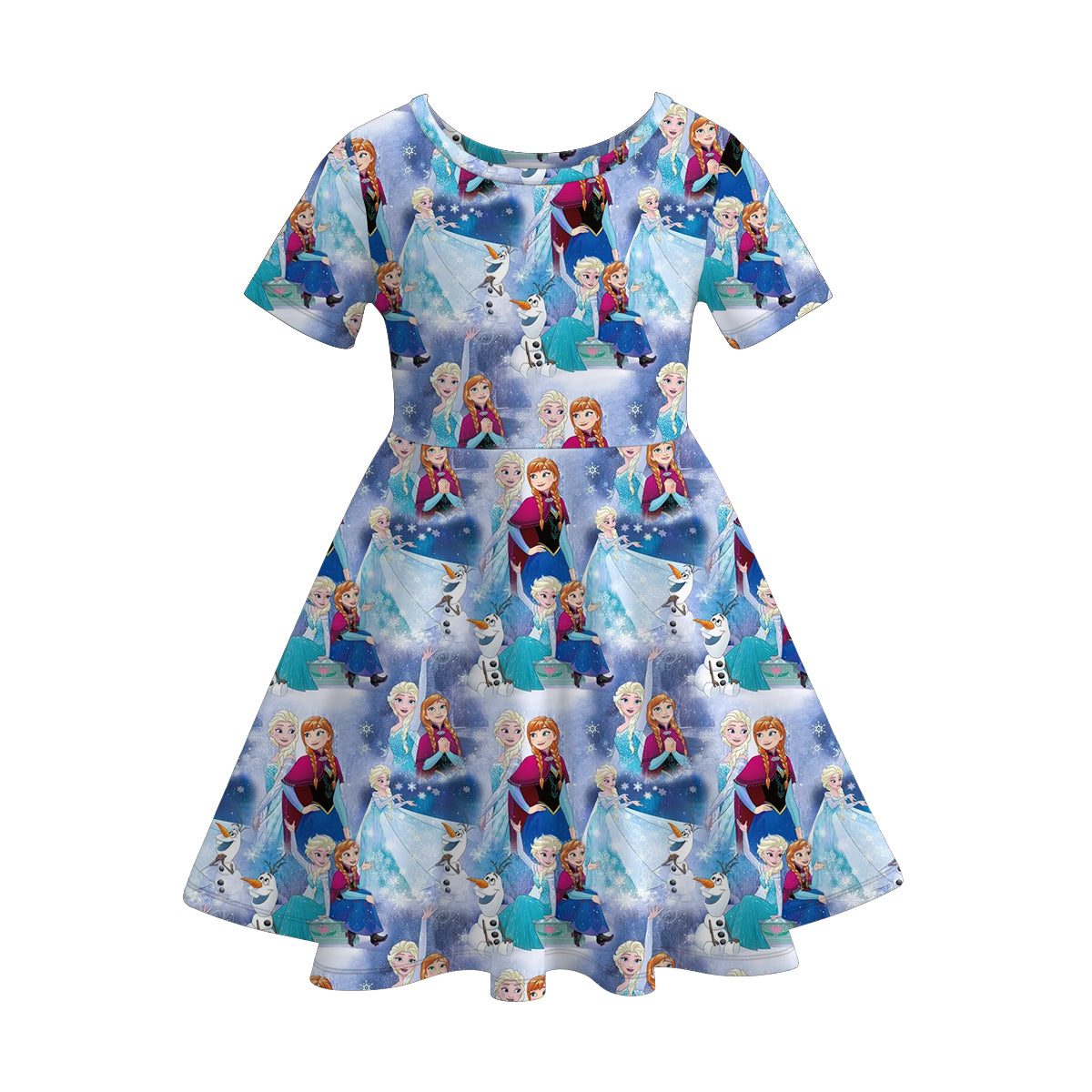 （Pre Order）Girls Spring and Summer Princess Print Dress