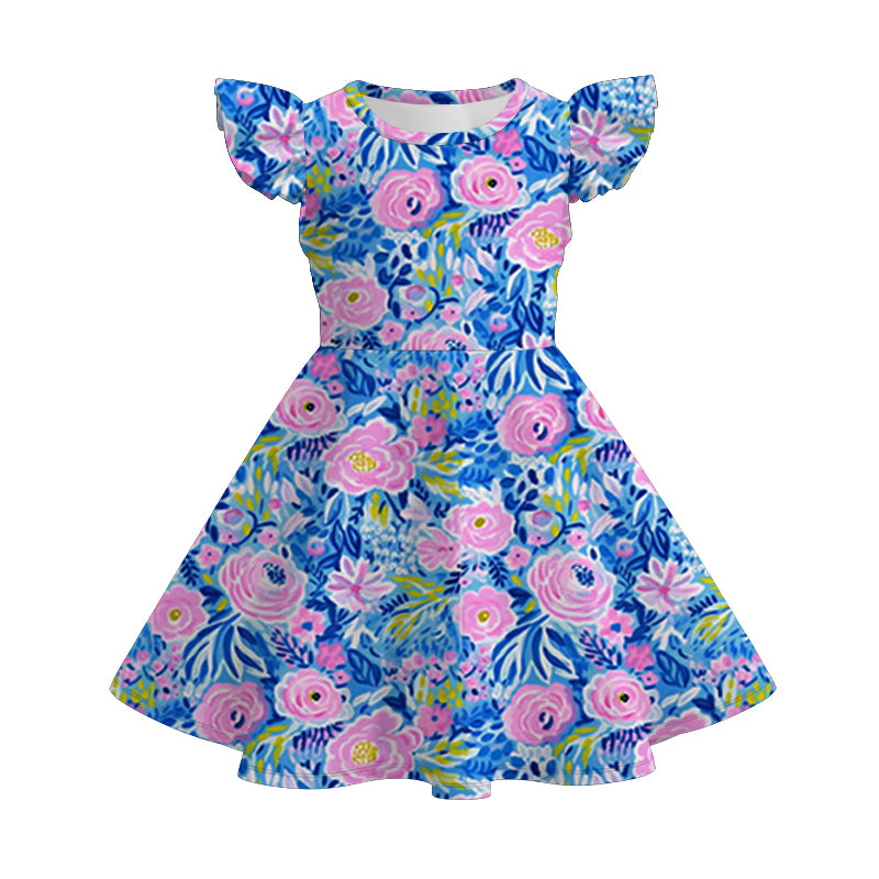 （Pre Order）Mommy and Me Spring and Summer Floral Print Dress