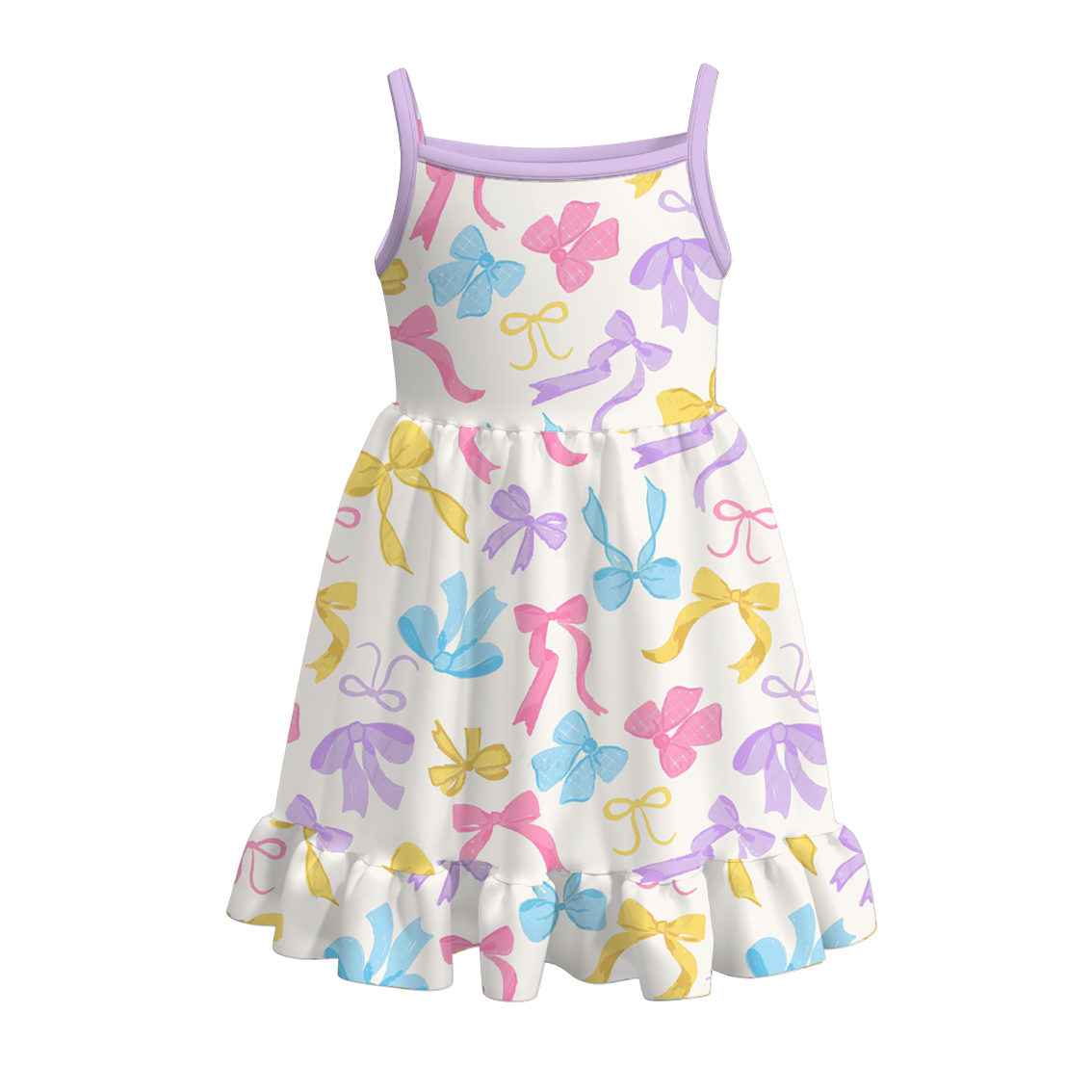 （Pre Order）Girls Easter Bunny Print Slip Dress