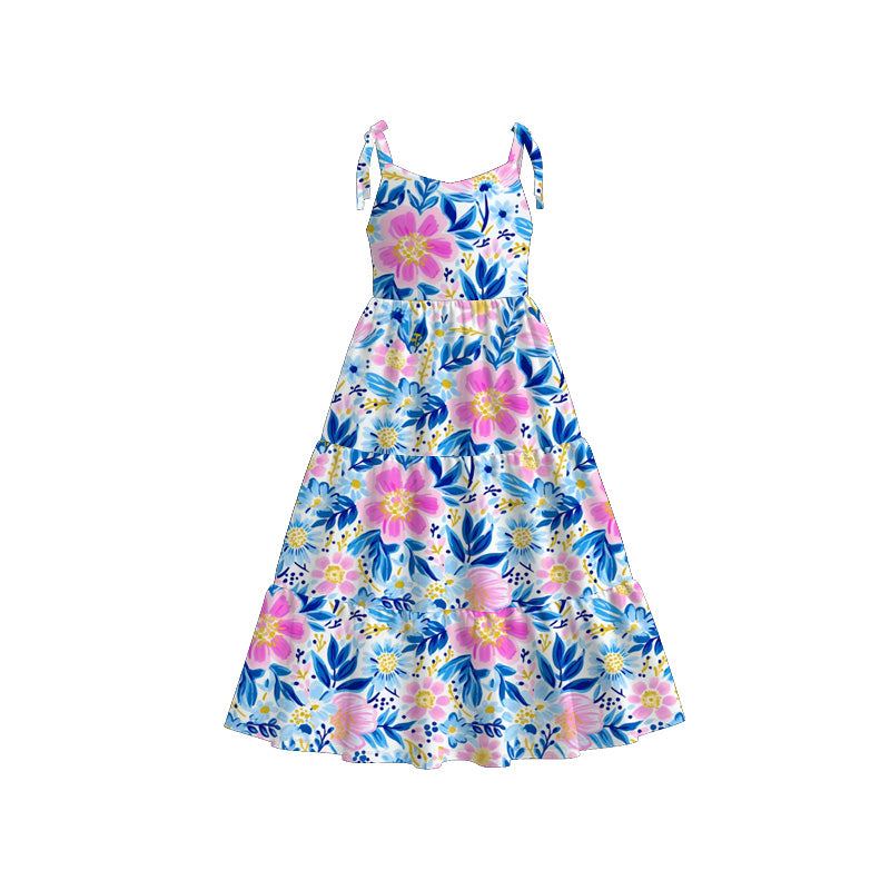 （Pre Order）Mommy＆Me Spring and Summer Floral Print Dress