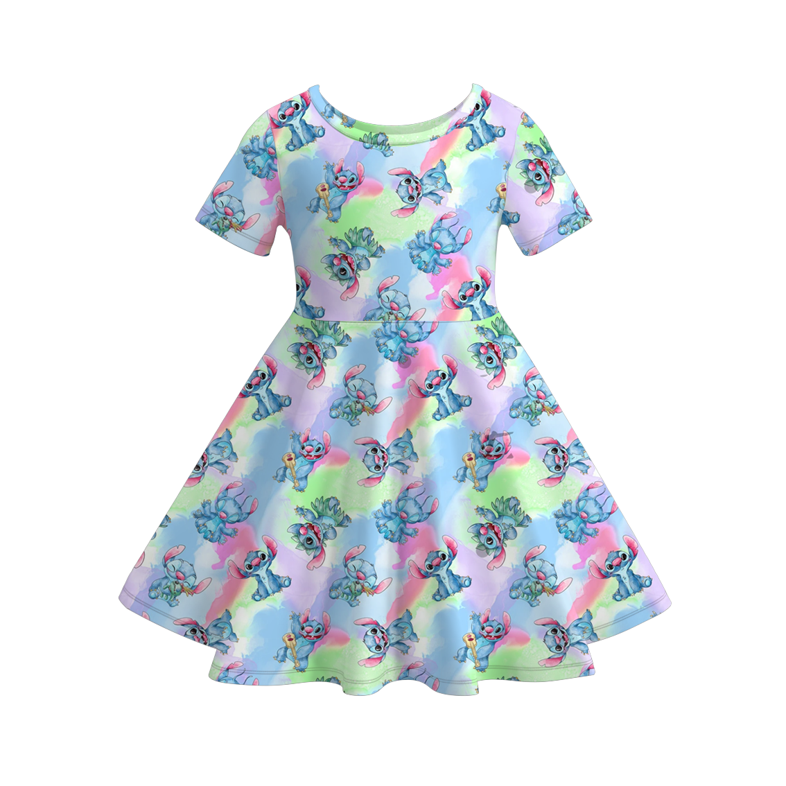 （Pre Order）Girls Spring and Summer Cartoon Print Dress