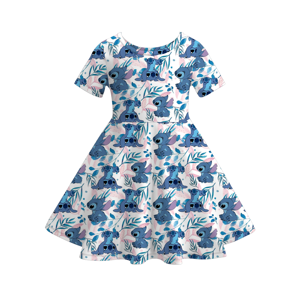 （Pre Order）Girls Spring and Summer Cartoon Print Dress