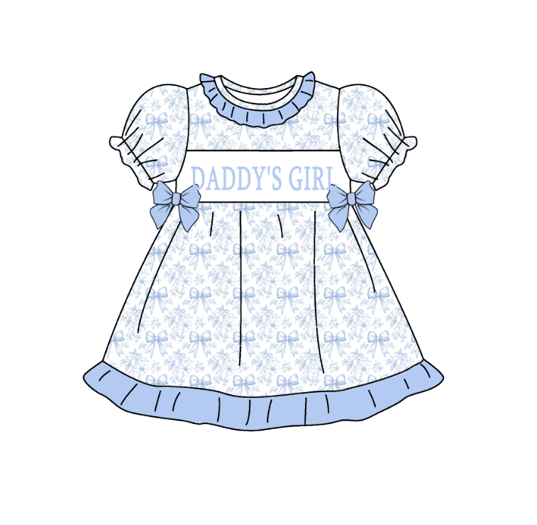 （Pre Order）Mommy and Me Spring ＆ Summer Embroidery Smocked Dress and Romper