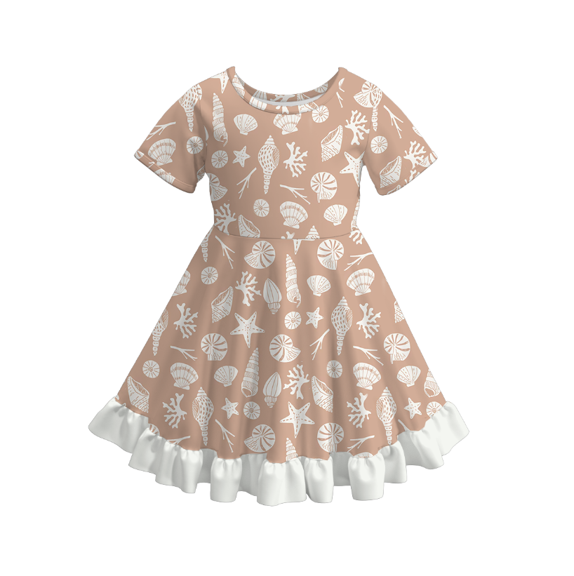 （Pre Order）Girls Summer Seaside Print Dress