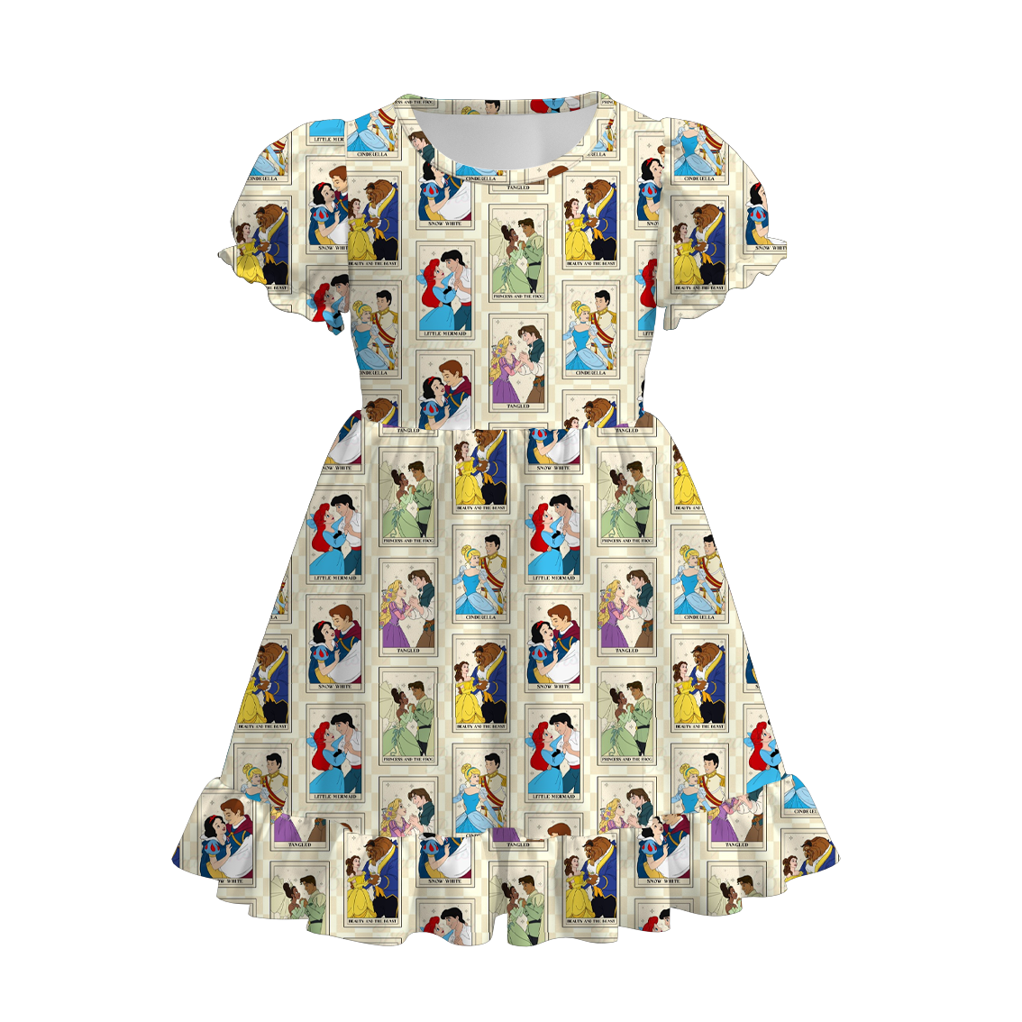 （Pre Order）Girls Spring and Summer Princess Print Dress