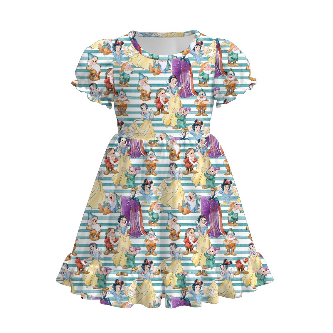 （Pre Order）Girls Spring and Summer Princess Print Dress