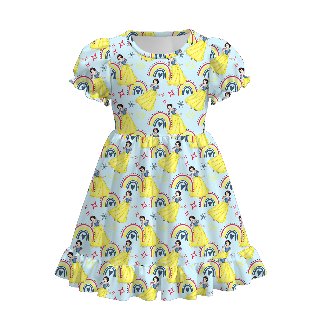 （Pre Order）Girls Spring and Summer Princess Print Dress