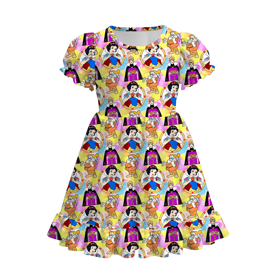 （Pre Order）Girls Spring and Summer Princess Print Dress