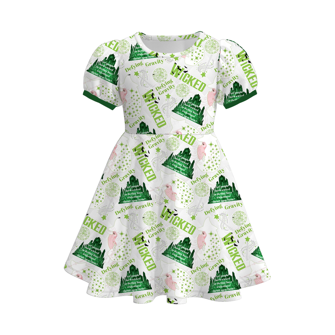 （Pre Order）Girls Spring and Summer Movie Character Print Dress