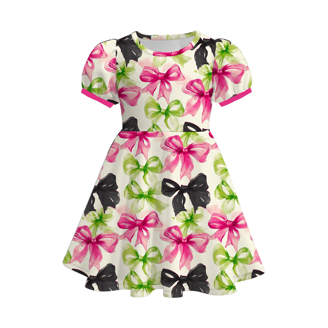 （Pre Order）Girls Spring and Summer Movie Character Print Dress