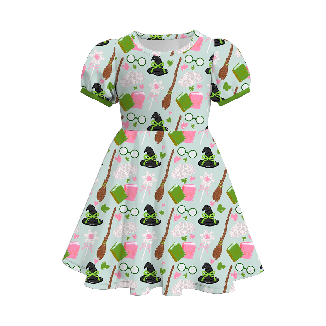 （Pre Order）Girls Spring and Summer Movie Character Print Dress