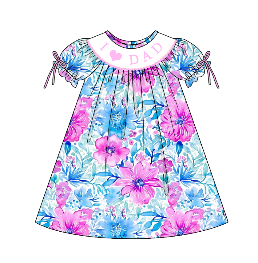 （Pre Order）Sisters Spring and Summer Embroidery Smocked Dress＆Romper