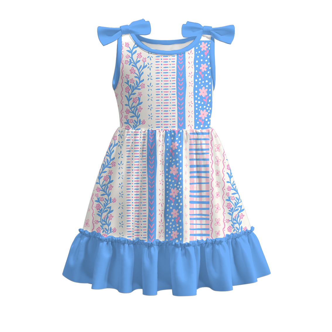 （Pre Order）Girls Patriotic＆Cherry Print Dress