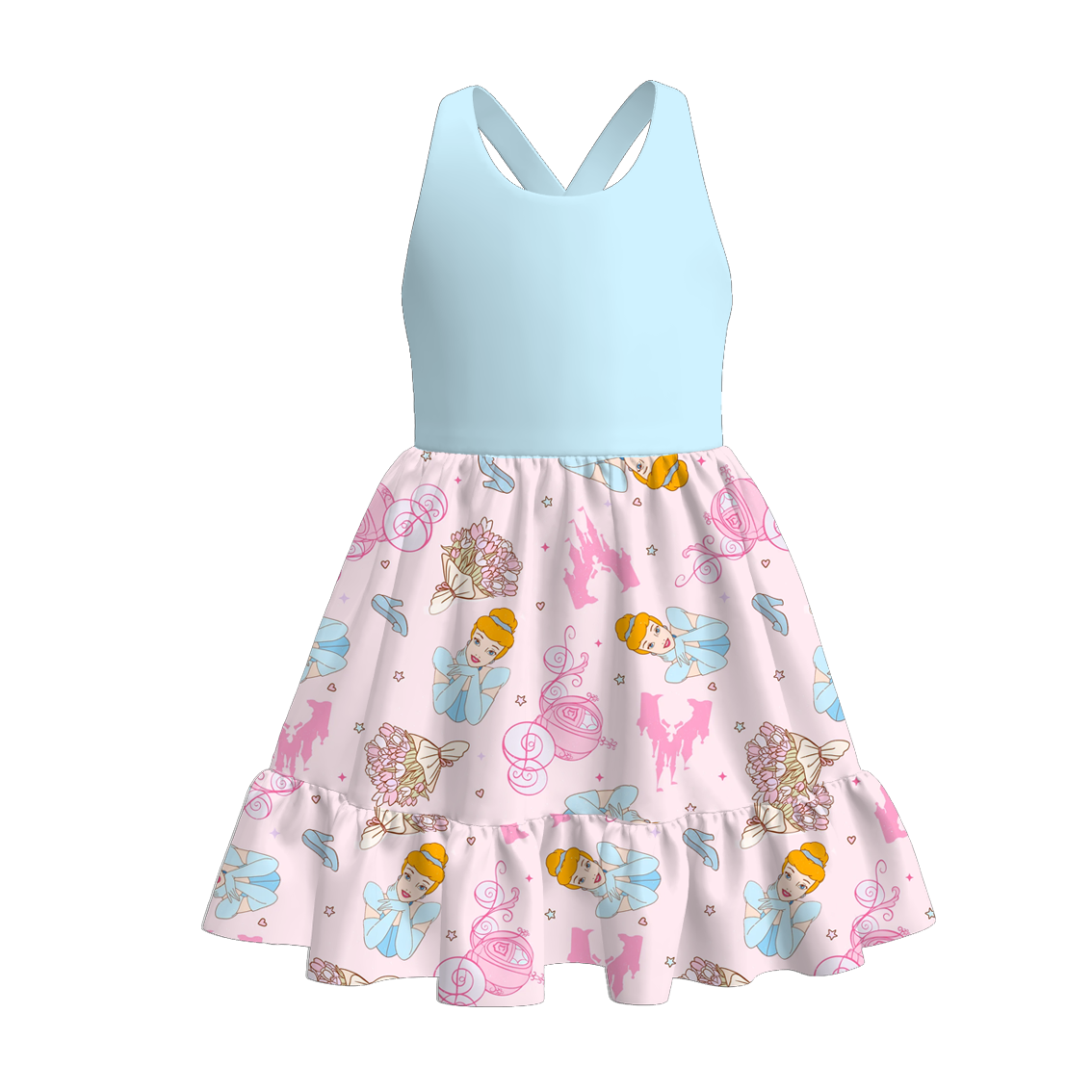 （Pre Order）Mommy and Me Spring＆Summer Princess Print Dress