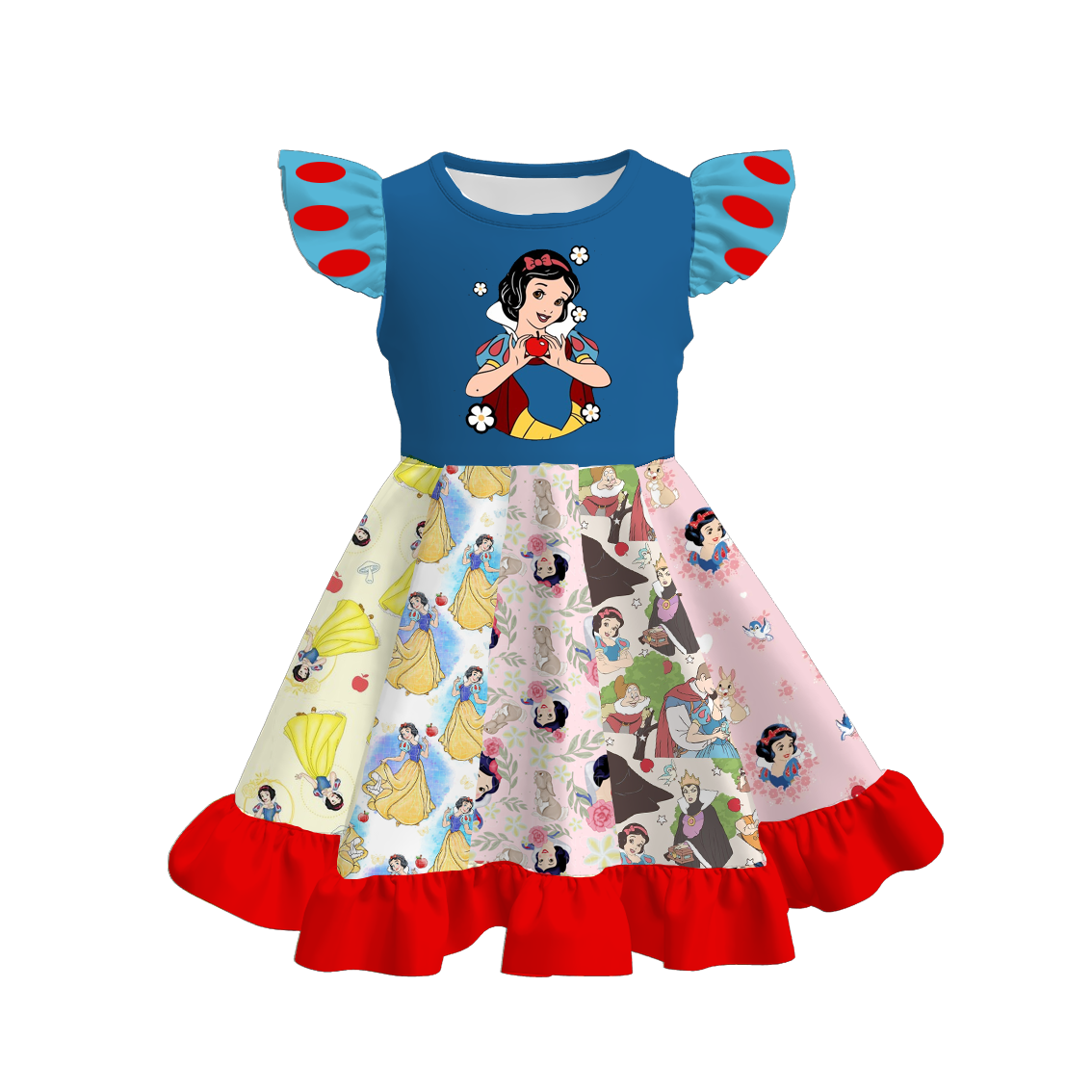 （Pre Order）Girls Spring and Summer Princess Print Dress