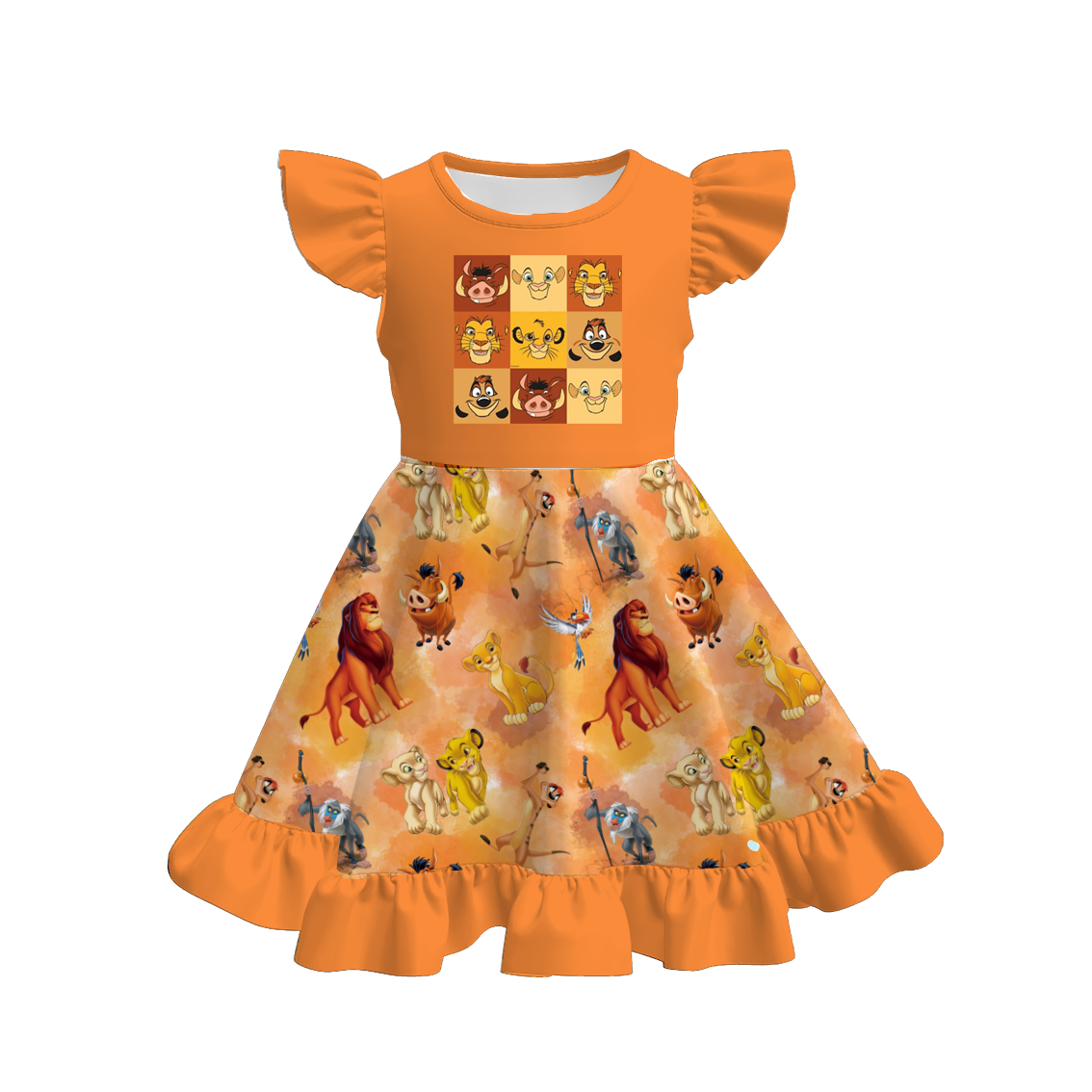 （Pre Order）Girls Spring and Summer Princess Print Dress