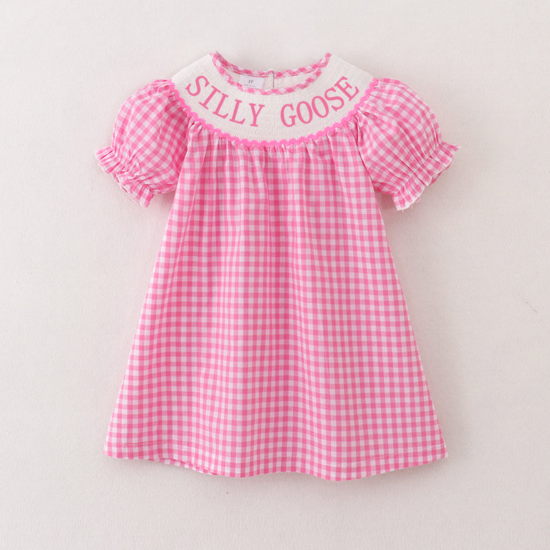 （Pre Order）Sisters Spring and Summer Silly Goose Embroidery Smocked Dress and Romper