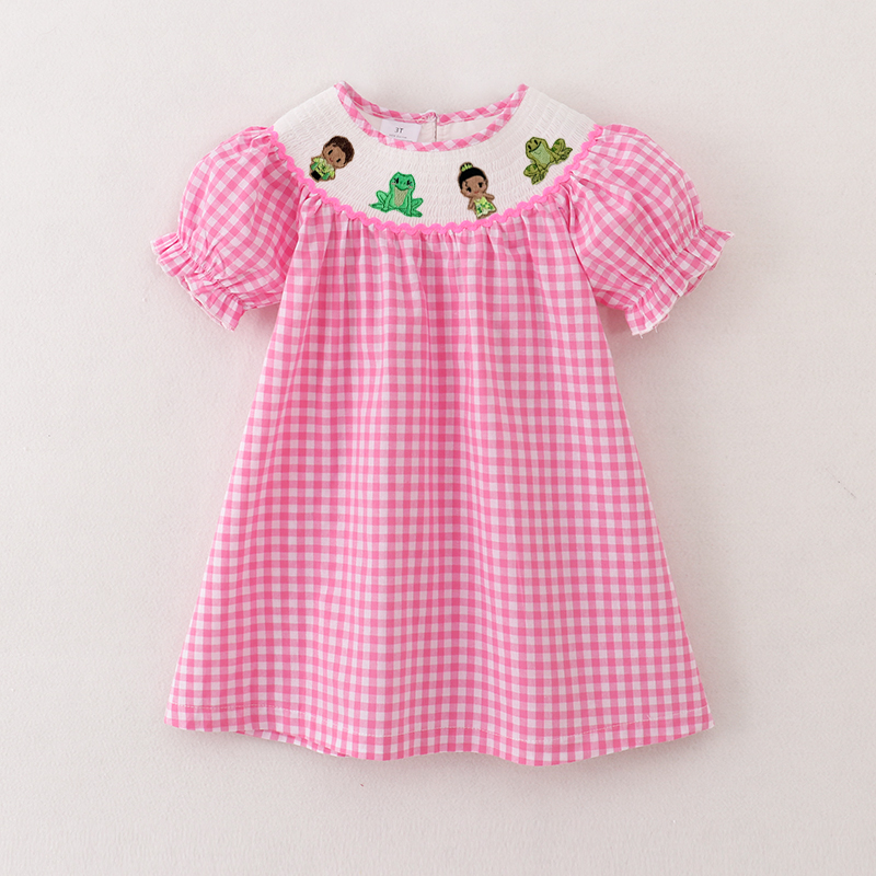 （Pre Order）Sisters Spring and Summer Princess Embroidery Smocked Dress and Romper