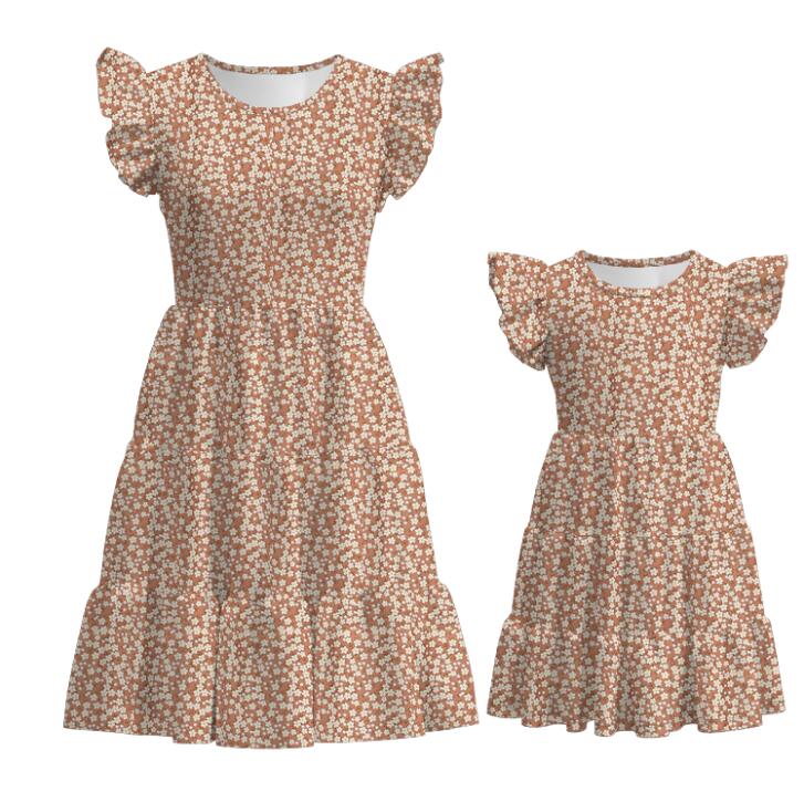 （Pre Order）Summer Mommy and Me Leopard Print Dress