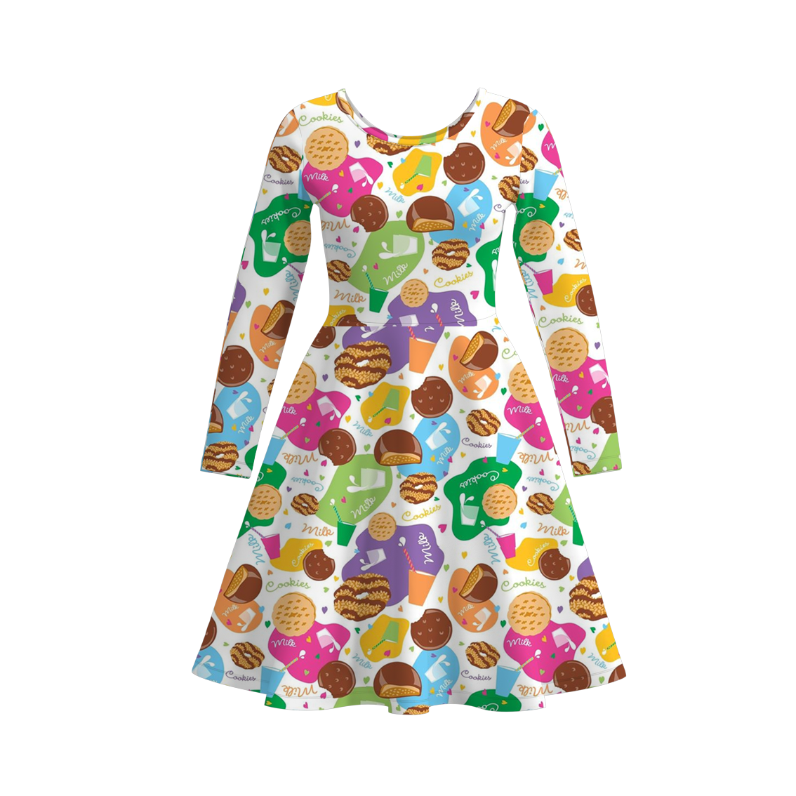 （Pre Order）Adults Fall Dessert Print Dress