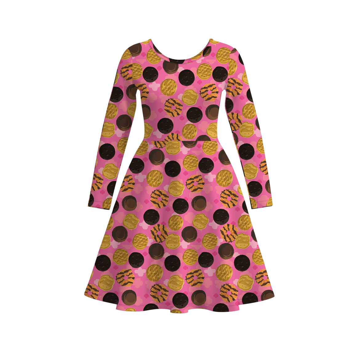 （Pre Order）Adults Fall Dessert Print Dress