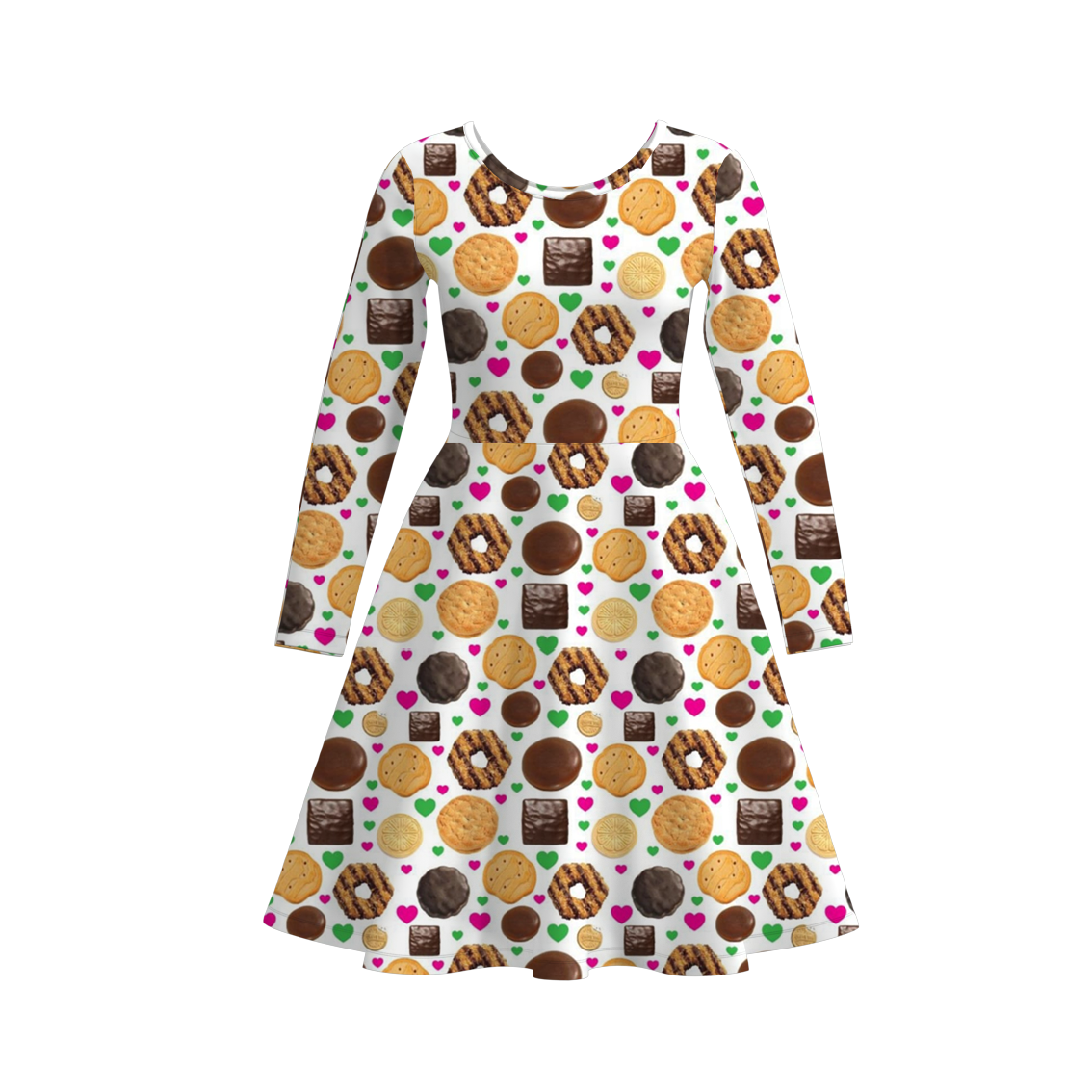 （Pre Order）Adults Fall Dessert Print Dress