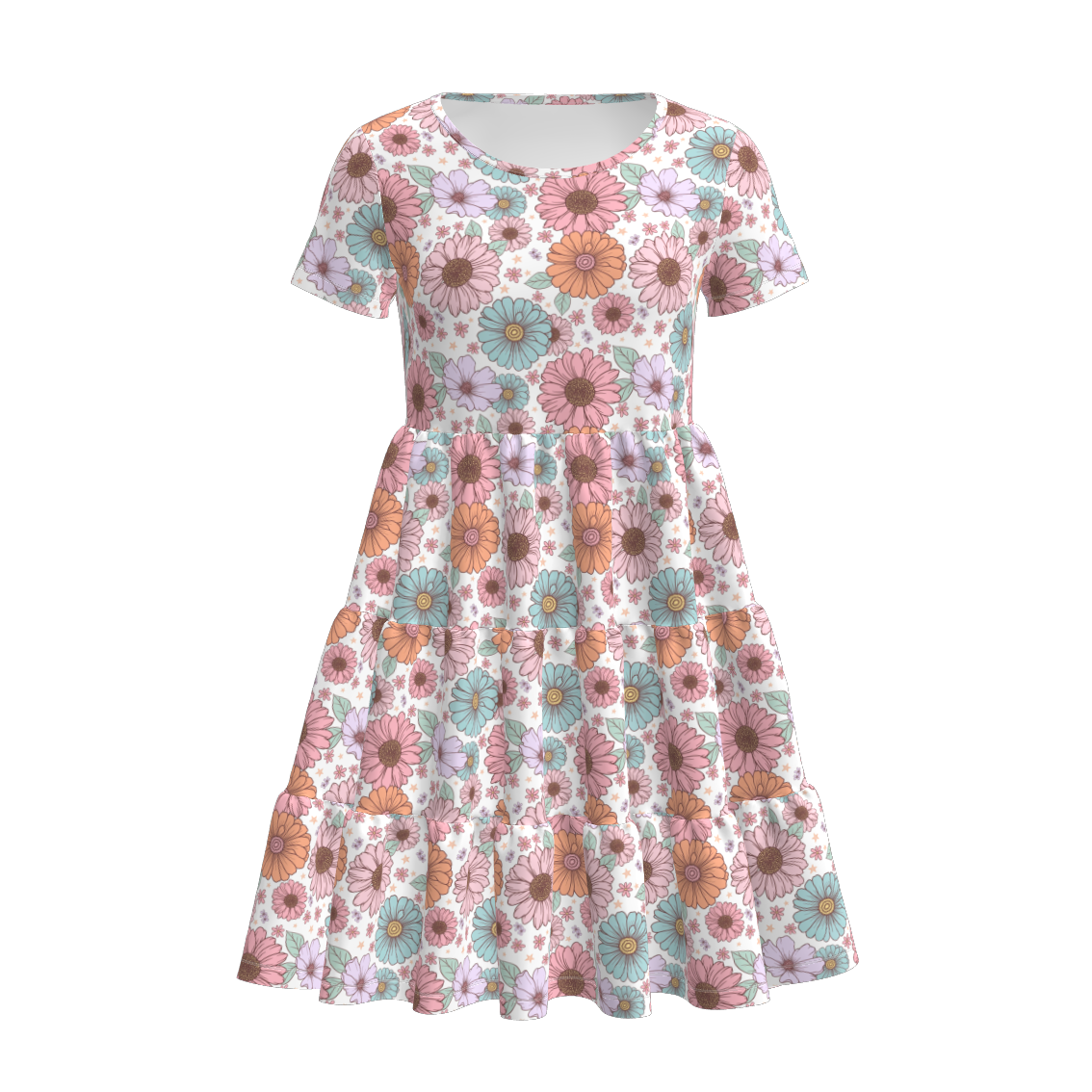 （Pre Order）Mommy and Me Spring ＆ Summer Floral Print Dress