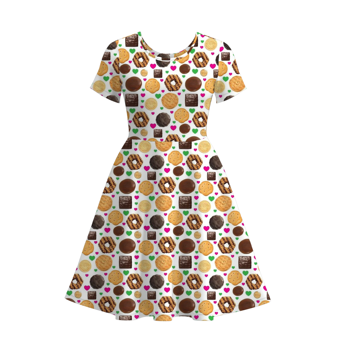 （Pre Order）Adults Dessert Print Dress