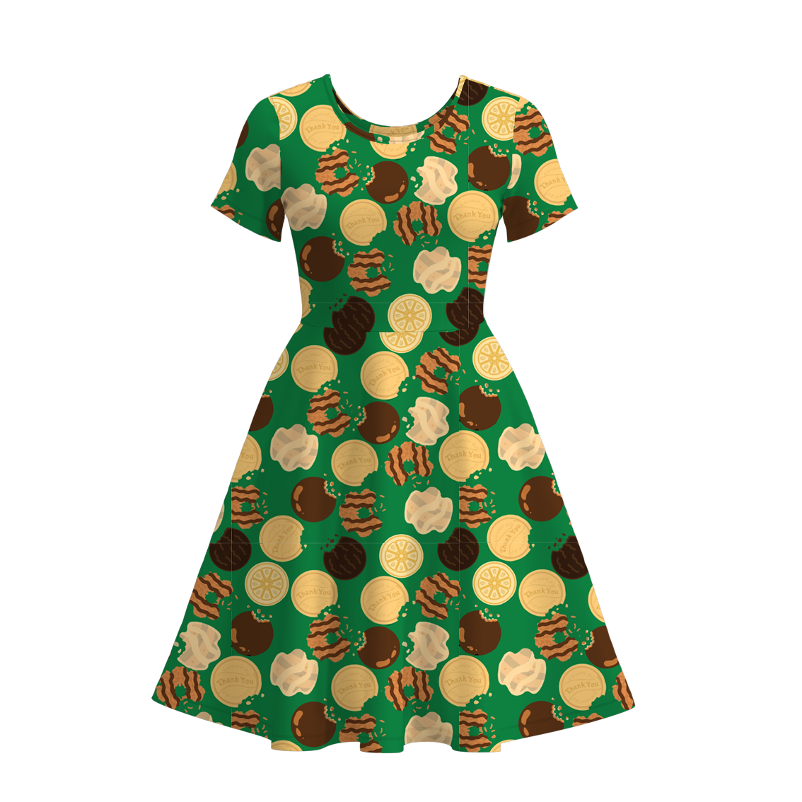 （Pre Order）Adults Dessert Print Dress