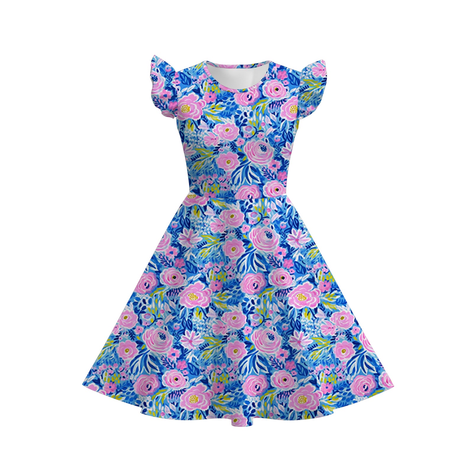 （Pre Order）Mommy and Me Spring and Summer Floral Print Dress