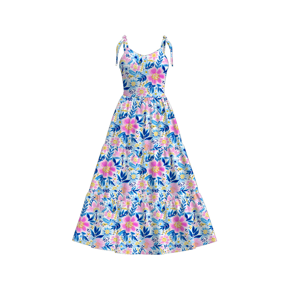 （Pre Order）Mommy＆Me Spring and Summer Floral Print Dress