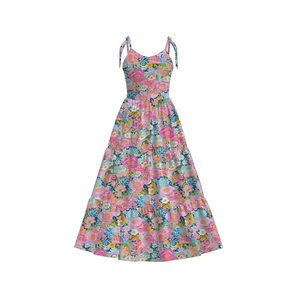 （Pre Order）Mommy＆Me Spring and Summer Floral Print Dress